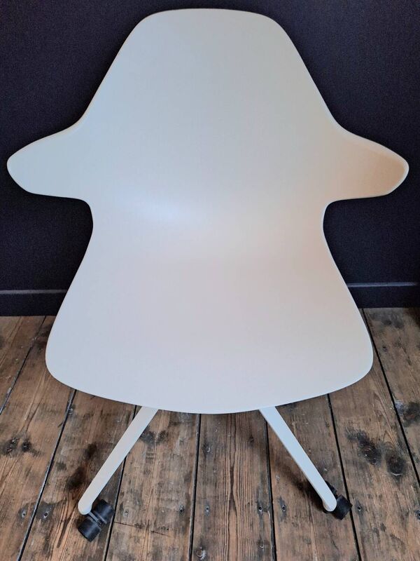 Roche bobois chaise chistera sur roulettes, fauteuil de bureau design marcello ziliani