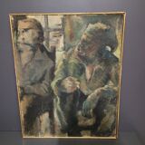 Tableau huile sur toile orientaliste