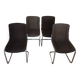 Lot 4 chaises italiennes Cidue 1970
