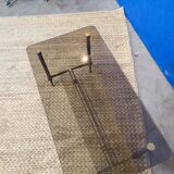 Smoked glass coffee table circa 1970