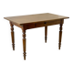 Table, bureau ancien pieds tournés