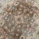 Tapis vintage en laine beige et marron