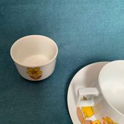 Vintage duo coffee service Haute porcelaine du Berry l. Lourioux