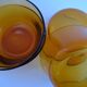 Raviers Duralex en verre ambré