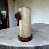 Vintage umbrella stand with wood accents