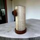 Vintage umbrella stand with wood accents
