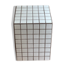 Side table column ora tile mosaic white joint brown sofa tip