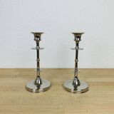 Pair of silver candlesticks from the 60s
