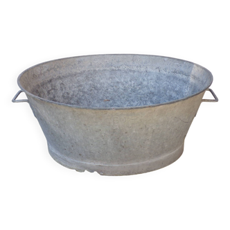 Bassine ovale en zinc 50X60 cm