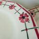 4 vintage flat plates Céranord St amand model Monique 2103152