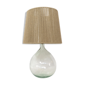 Table lamp from the 70s and 80s and its rope lampshade.