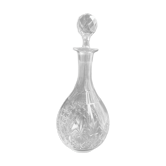 Blown and cut crystal decanter