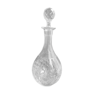 Blown and cut crystal decanter