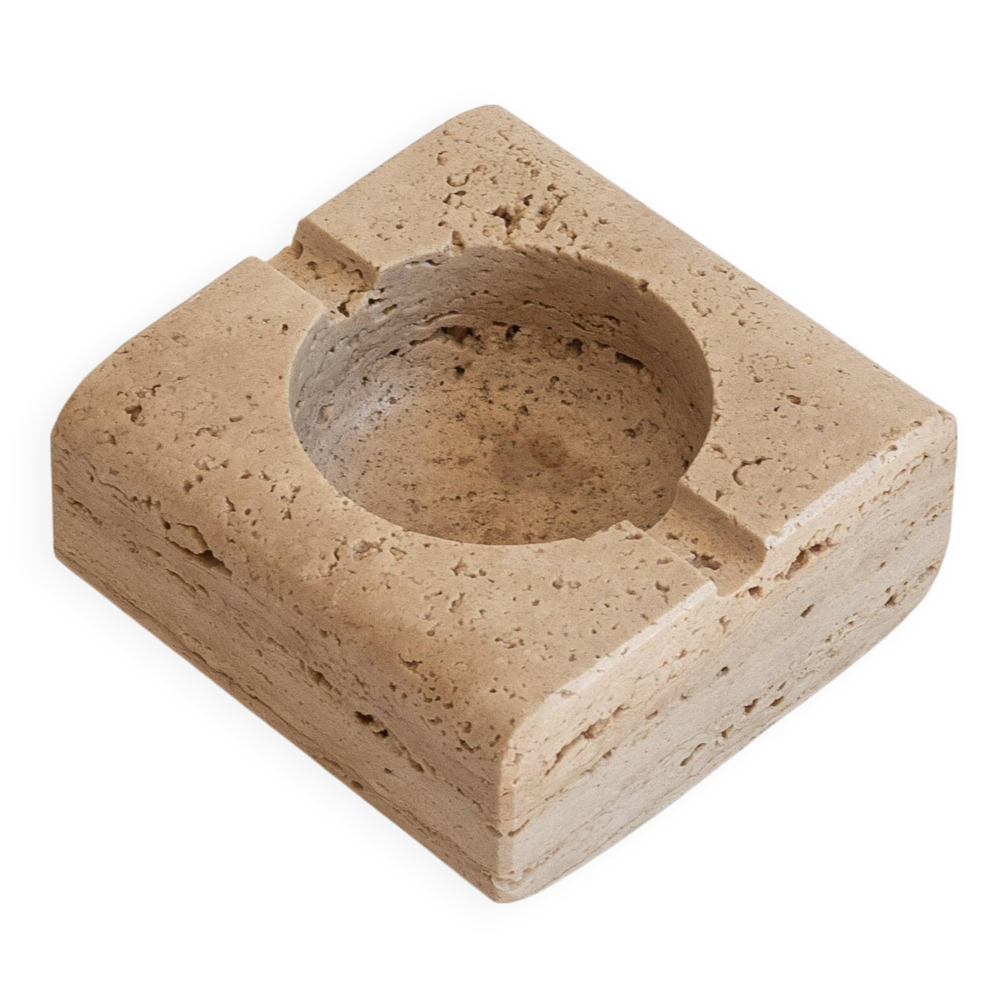Travertine ashtray, 1970s