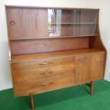 Glazed teak vintage buffet