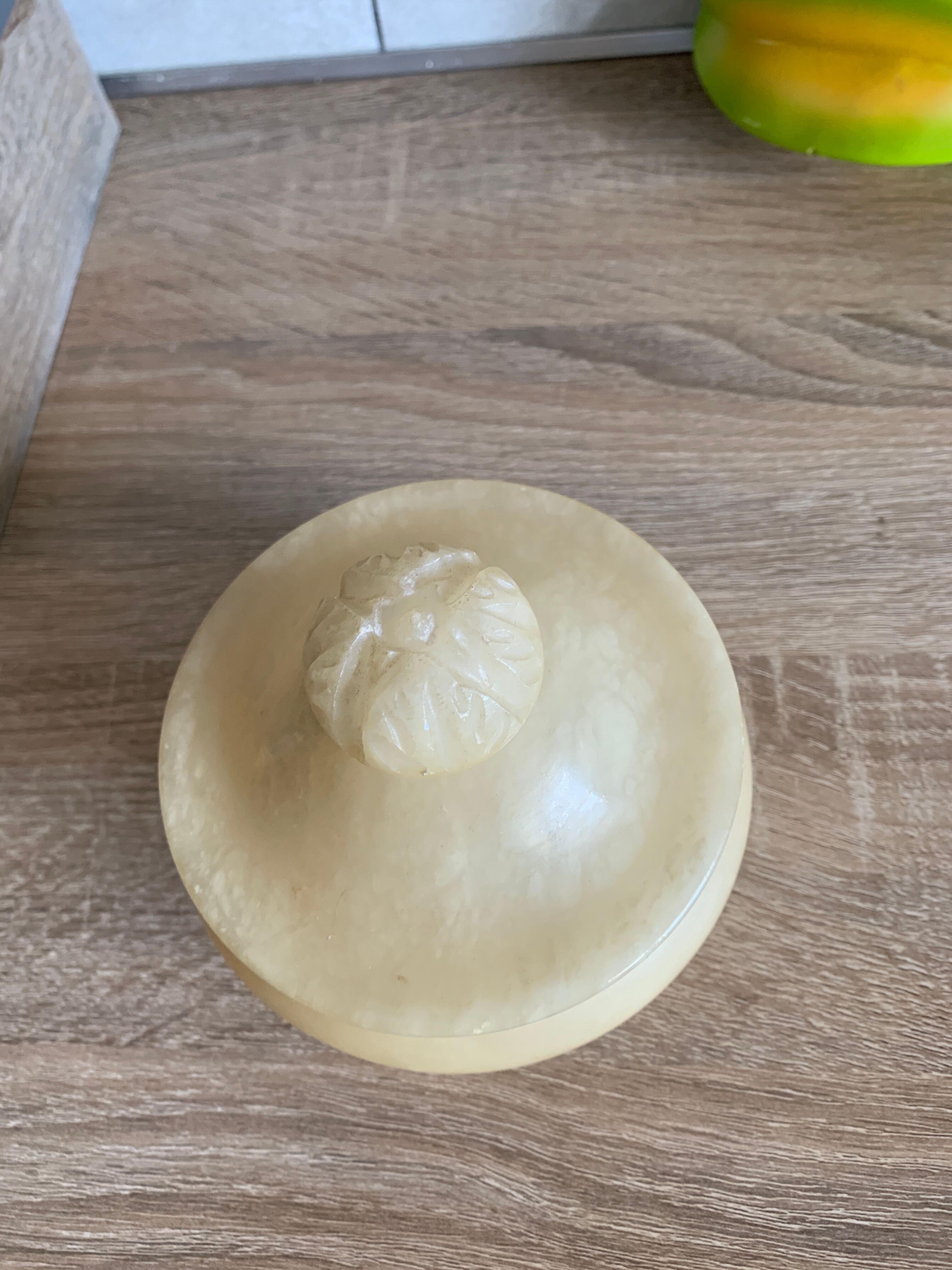 Vintage white marble box