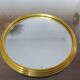 50 60 years gold metal round mirror tray