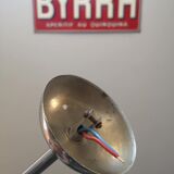 Ceiling lamp globe ball Art Deco opaline Clichy pink 1930