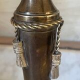 Two-tone solid brass chandelier