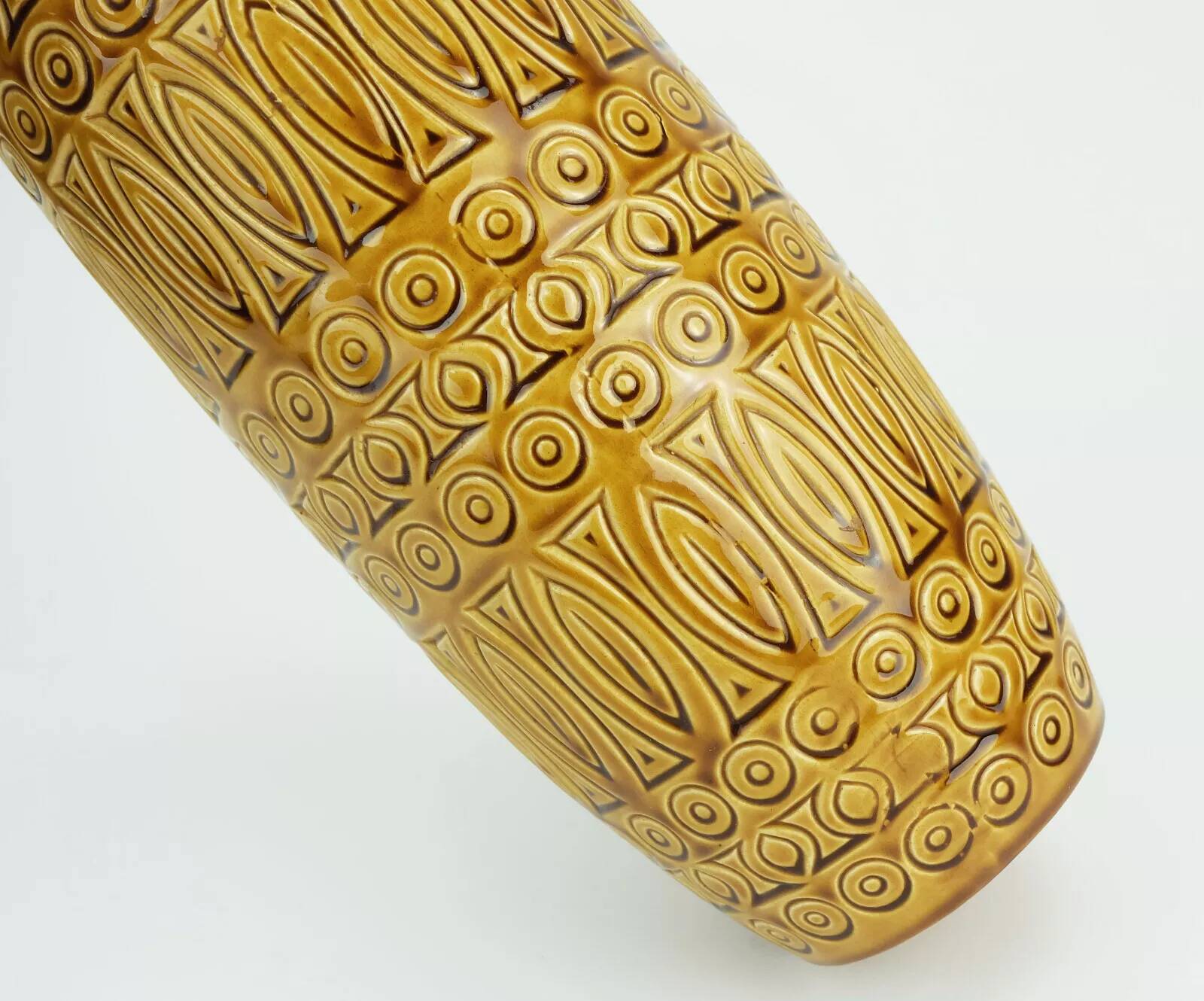 scheurich mid century VASE 1960s decor hellas ochre glaze model 264-30