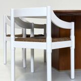 Set of 4 Carimate chairs by Vico Magistretti
