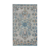 Handmade Hi-Low Pile Oriental 1980s 167 cm x 285 cm Blue Rug