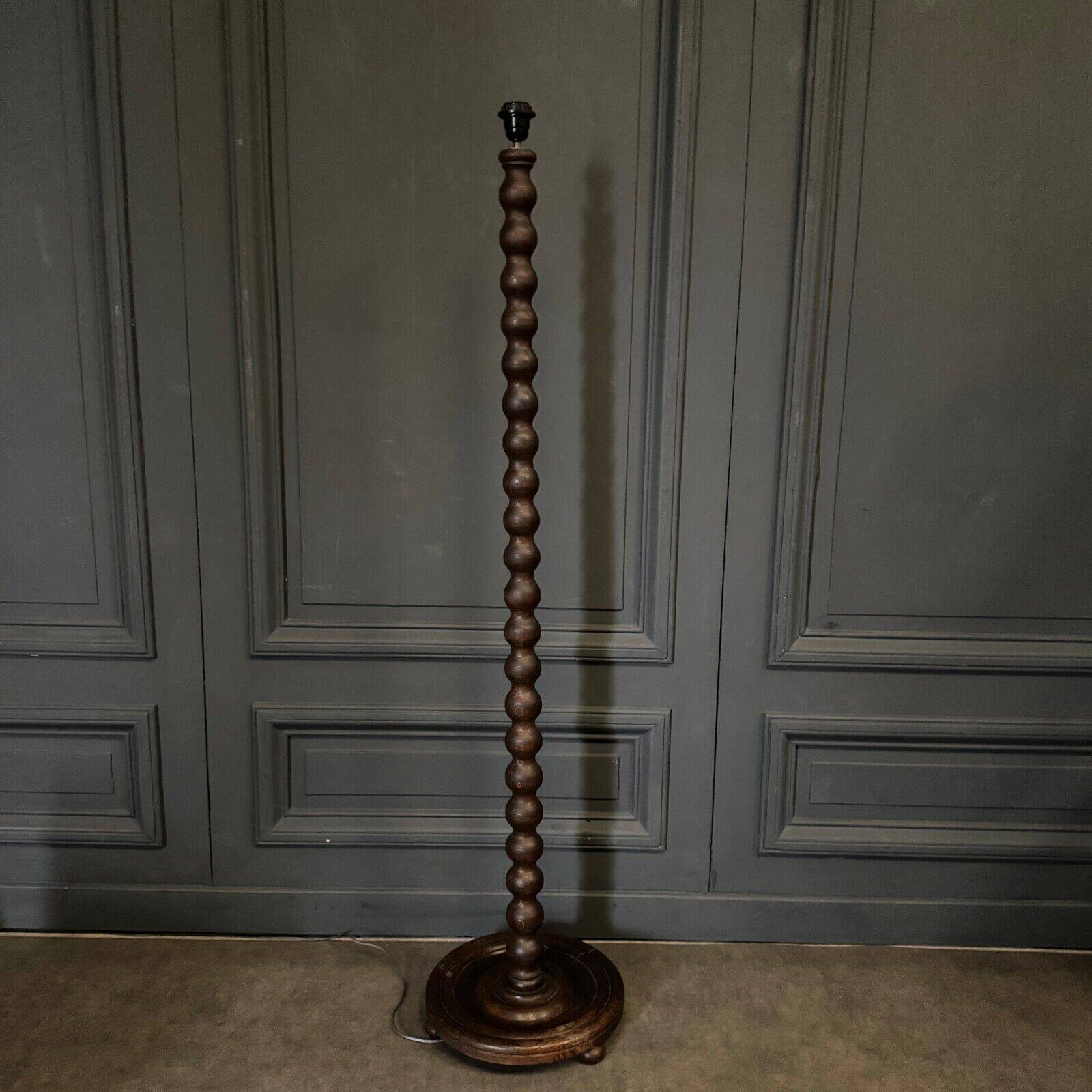 Floor lamp in the style of Charles Dudouyt 20th century turned wood