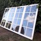 Glass window h141xl263 in oak 4 leaves