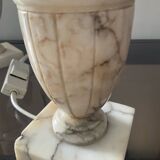 Pair of marble lamp bases from the 1950s.