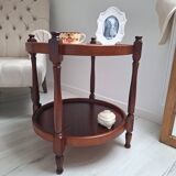 Coffee table / Side table / Round wooden end table