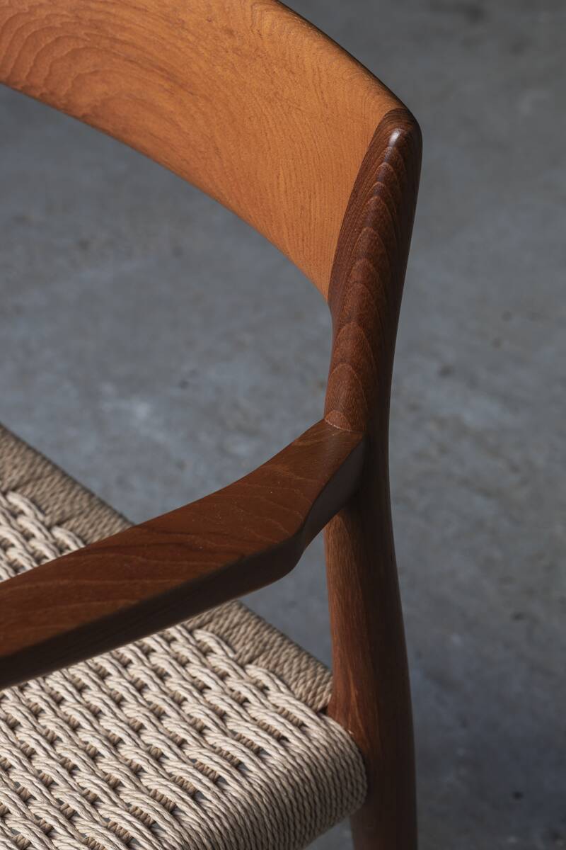 Ensemble de 4 chaises à repas, modèle 57, par Niels O. Moller, Danemark, 1960