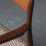 Set of 4 dining chairs, model 57, by Niels O. Moller, Denmark, 1960s