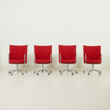 Erik Jørgensen “Partner” chairs by J. Foersom & P. Hiort-Lorenzen, set of 4, Denmark, 1970s