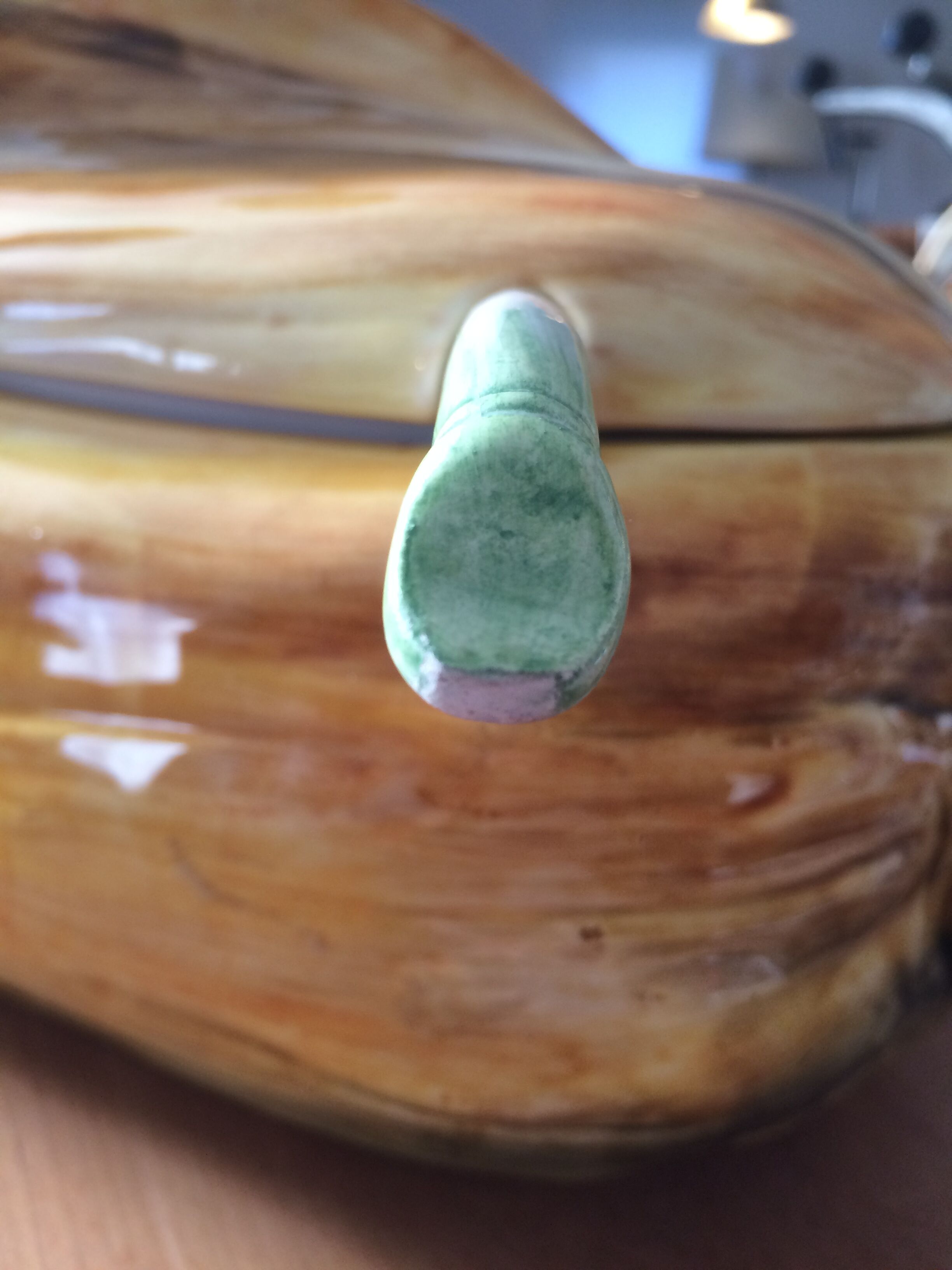 Soup cob of ceramic corn slurry vintage