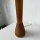 Paire de lampes de table bois chêne années 50