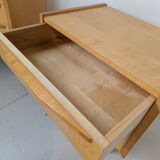 Pair of bedside tables in light wood