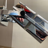 Vintage hinged wall lamp in chromed metal