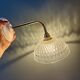 Vintage glass elbow wall light - tableware collection - (ACCV1)