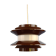 Chocolate coloured pendant by Carl Thore for Granhaga Metallindustri. 1970's