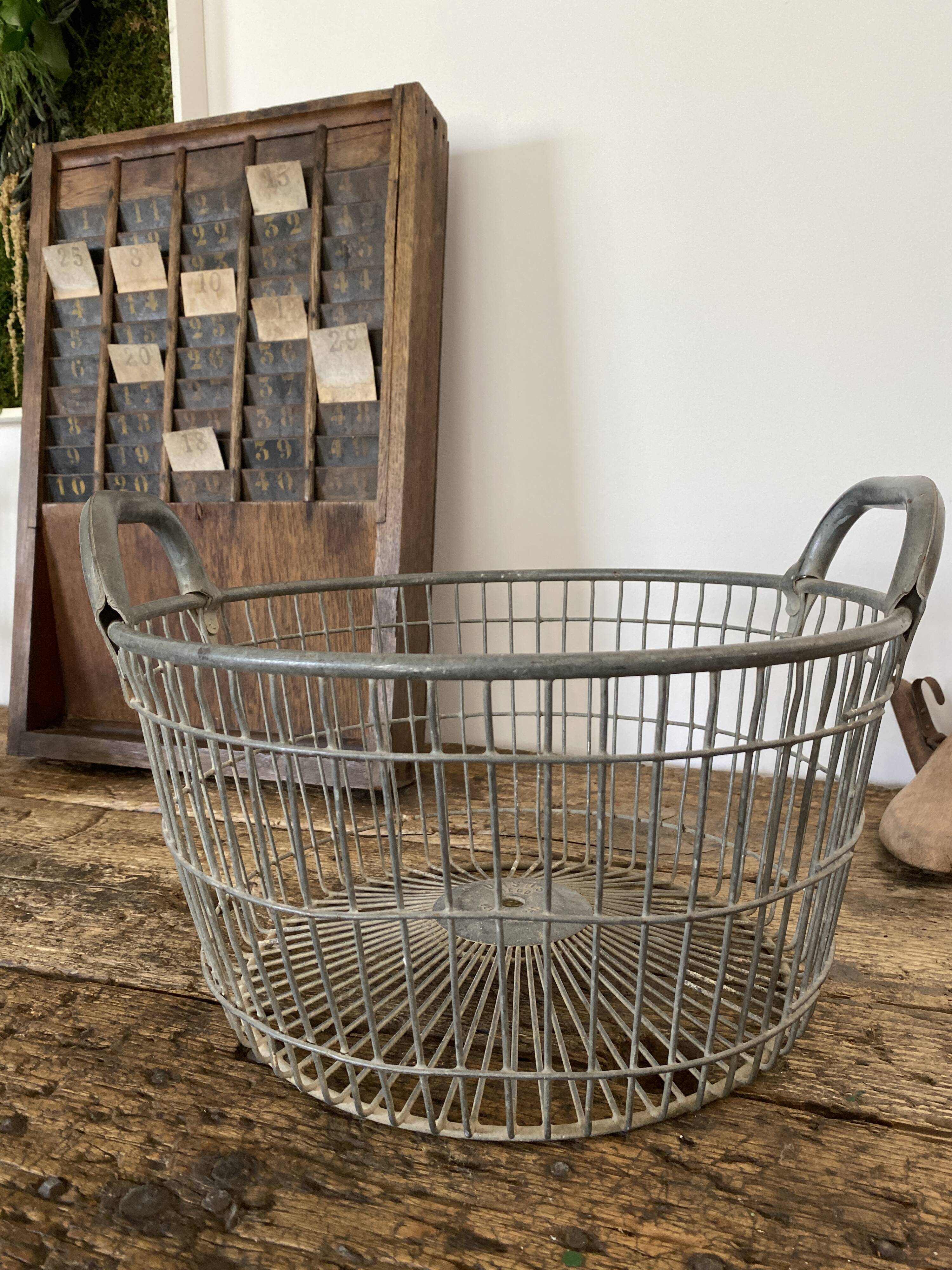 Metal industrial basket