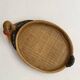 Bird woven bamboo tray