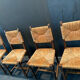 Four straw chairs