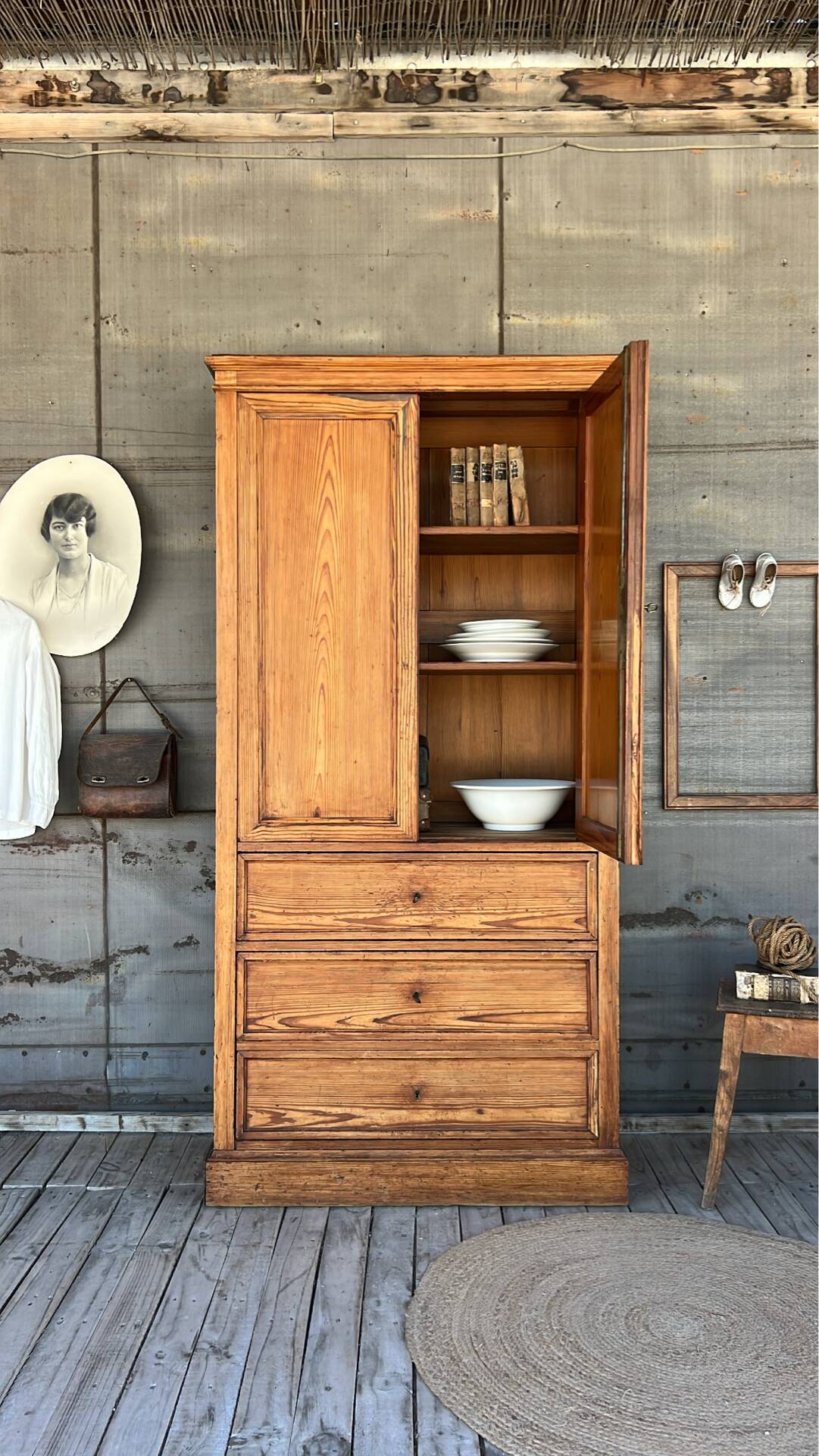 Raw wood furniture