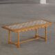 Mid-century modern Danish coffee table in oak with a ceramic top, 1950s.