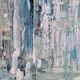 Framed abstract painting painting