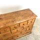 Pine bank of drawers