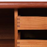 Sideboard with roller shutter doors, Danish, vintage, teak, produced by Dyrlund