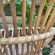 Set of 3 vintage rattan armchairs