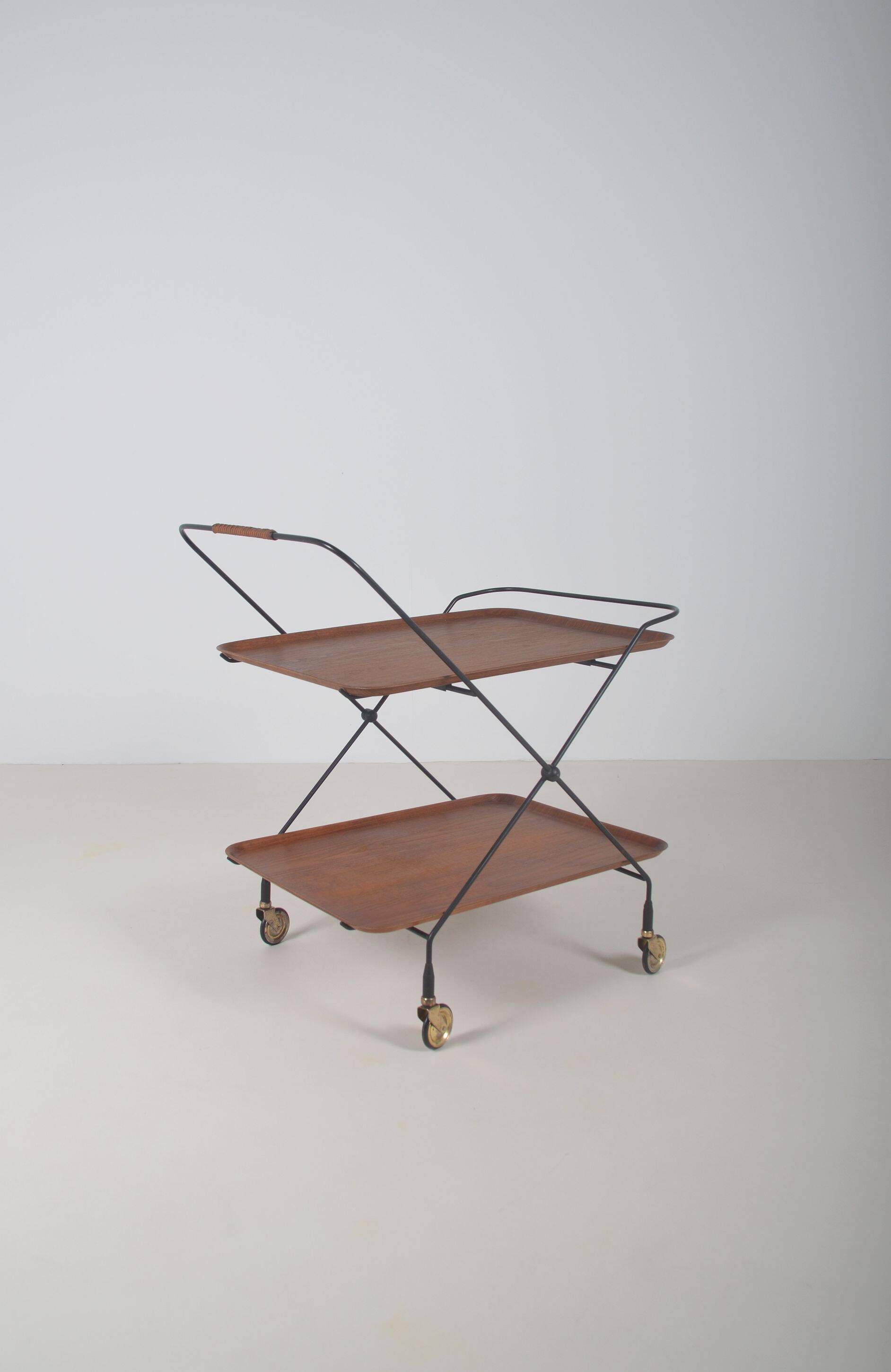 Swedish trolley designed by Paul Nagel for Jie Gantofta, 1960s