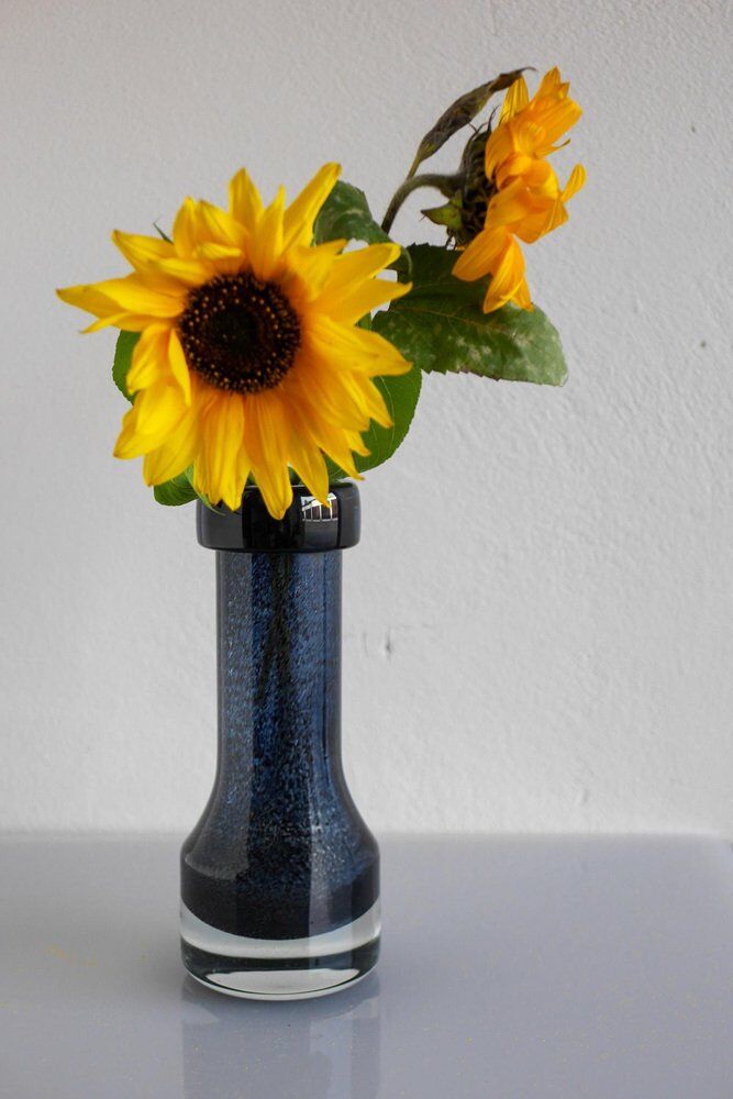 Modern Scandinavian art glass vase from Borgström Åseda